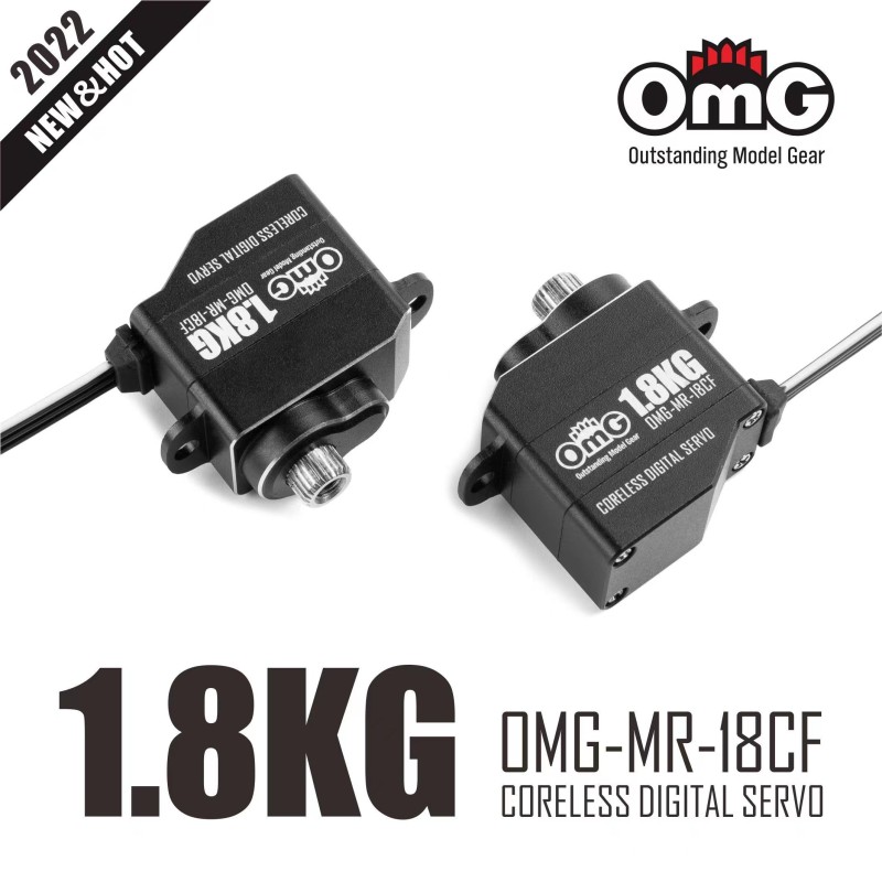 OMG-MR-18CF - OMG SERVO MICRO DIGITAL CORELESS 1.8 KG - Poids : 11.5 gr