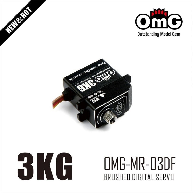 OMG-MR-03DF - OMG SERVO MICRO DIGITAL WATERPROOF IP67 3KG - Poids : 20 gr OMG-MR-03DF - OMG SERVO MICRO DIGITAL WATERPROOF IP67 3KG - Poids : 20 gr