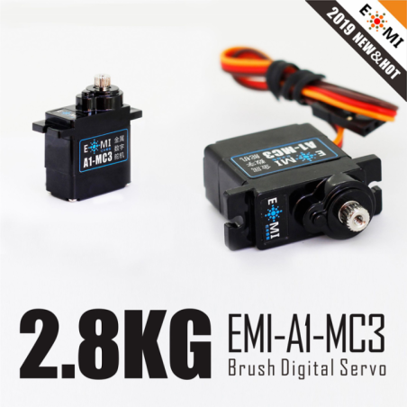 A-MC3 - OMG SERVO MICRO DIGITAL - BRUSHED - Poids : 12 gr