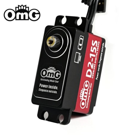 OMG-LP-15CF/RD - OMG SERVO LOW PROFILE DIGITAL CORELESS - Poids : 55 gr