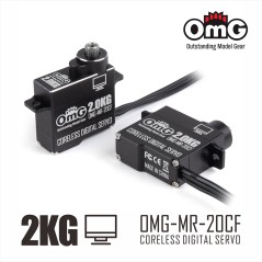 OMG-MR-20CF/BK - OMG SERVO MICRO DIGITAL CORELESS 2KG - Poids : 7 gr