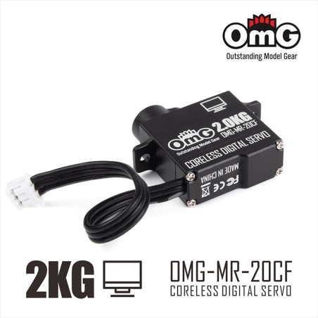 OMG-MR-20CF/BK - OMG SERVO MICRO DIGITAL CORELESS 2KG - Poids : 7 gr
