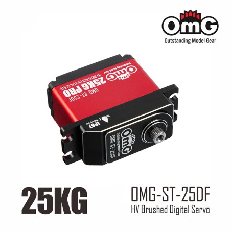 OMG-ST-25DF - OMG SERVODIGITAL STANDARD BRUSHED WATERPROOF IP67 25KG - Poids : 71 gr