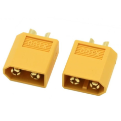XT60MS2 -  CONNECTEUR XT60 MALE (2 PIECES)