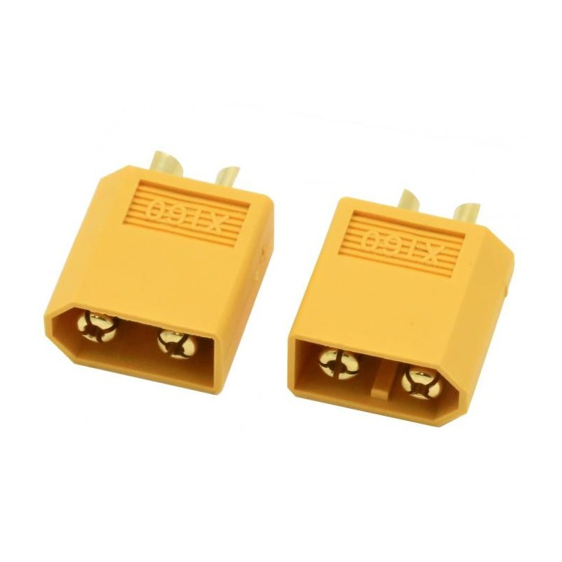 XT60MS2 -  CONNECTEUR XT60 MALE (2 PIECES)