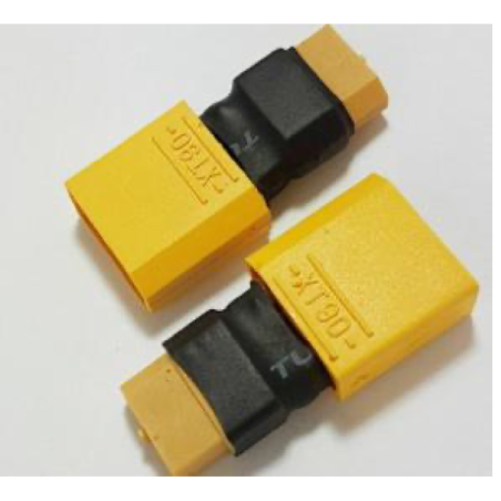 ADAPTATEUR XT90 MALE / XT60 FEMELLE (1pc) AMASS