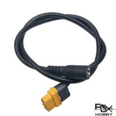 RJX2847 - CABLE D'ALIMENTATION ADAPTATEUR FEMELLE POUR LUNETTES FATSHARK XT60 VERS DC 5.5 x 2.1mm