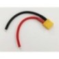 CABLE XT60 MALE - 10 CM 14AWG