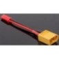 ADAPTATEUR JST MALE / XT60 MALE CABLE 5 CM 20AWG
