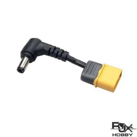 RJX2372 - XT60 Adaptateur male pour prise male 5.5mm x 2.5mm pour lunettes FPV - 2 cm