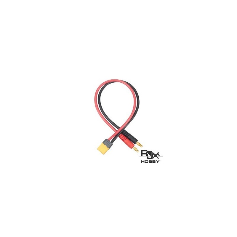 HA7083 - CORDON DE CHARGE XT60 / FICHE BANANE MALE - 14AWG