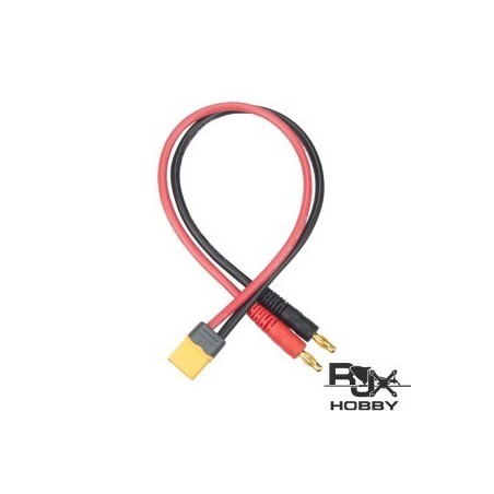 HA7083 - CORDON DE CHARGE XT60 / FICHE BANANE MALE - 14AWG
