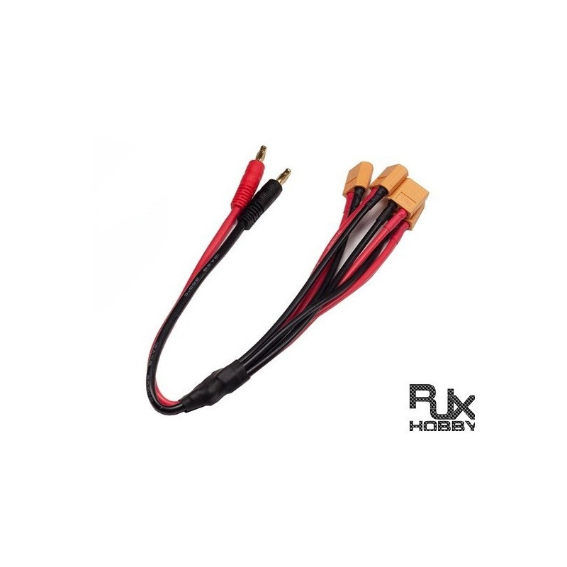 Q3113 - Power 4 in 1,4.0mm Banana + 150mm 12AWG+ (150mm 14AWG line XT60) x4