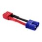 ADAPTATEUR CABLE DEAN FEMELLE / EC3 MALE 5 CM 14AWG