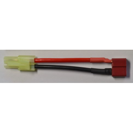 ADATTATORE MINI TAMIYA MASCHIO / DEAN FEMMINA - CAVO 5 CM 14 AWG