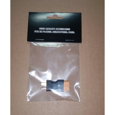 XT60F/DEANM - CONNECTEUR ADAPTATEUR XT60 FEMELLE - DEAN MALE (1 PC)