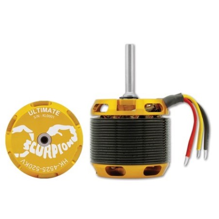 HK4525-520KV - MOTEUR SCORPION HK 4525-520 ULTIMATE, À6x55mm shaft