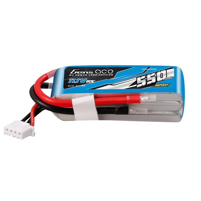 GEA5503S80 – GENS ACE 550MAH 11.1V 80C 3S1P BATTERIA LIPO (F5J) GEA5503S80 – GENS ACE 550MAH 11.1V 80C 3S1P BATTERIA LIPO (F5J)