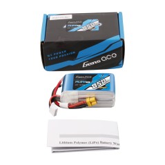 GEA8504S80X3 – GENS ACE 850MAH 14.8V 4S 80C BATTERIE LIPO AVEC CONNECTEUR XT30 (F5J)