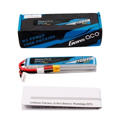 GEA10003S60X3 – GENS ACE 1000MAH 11.4V 3S 60C BATERÍA LIPO HV CON CONECTOR XT30U-F (F5J)