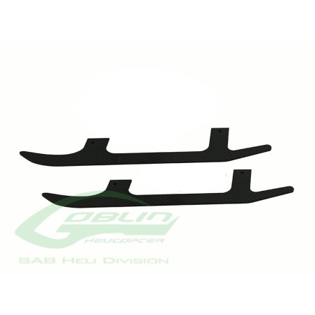 H0557-S - PATINS D'ATTERRISSAGE SEUL FIBRE DE CARBONE - Goblin 380