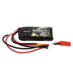 GEA3002S35J - BATTERIE LIPO GENS ACE 35C 300MAH 2S1P 7.4V POUR RÉPLIQUE D'AIRSOFT AVEC PRISE JST