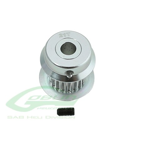 H0501-21-S - POULIE MOTEUR EN ALUMINIUM 21T - GOBLIN 380