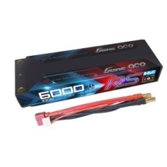 B-100C-6000-2S1P-HC-49-HV-LCG - Gens ace 6000mAh 2S1P 7.4V 100C HardCase RC car Lipo battery