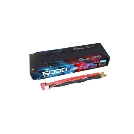 B-100C-6000-2S1P-HC-49-HV-LCG - Gens ace 6000mAh 2S1P 7.4V 100C HardCase RC car Lipo battery