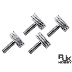 RJX02S - RJX Vis moletée de verrière M3 (argent)