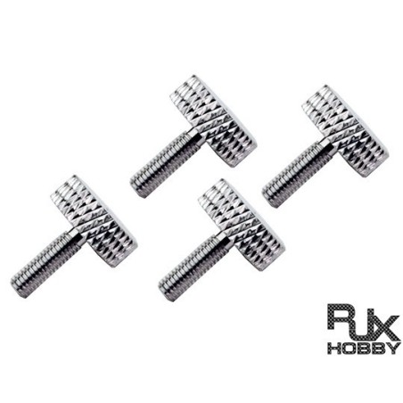 RJX02S - RJX Vis moletée de verrière M3 (argent)