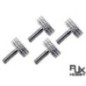 RJX02S - RJX Vis moletée de verrière M3 (argent) RJX02S - RJX Vis moletée de verrière M3 (argent)
