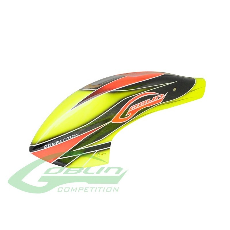 H0356-S - Canomod Airbrush Canopy Yellow/Orange - Goblin 700 COMPETITION