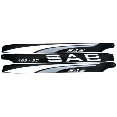 3BL465-3DS - PALES SAB 465 3DS BLADES (3 PALES) - GOBLIN 500 TRIPALE