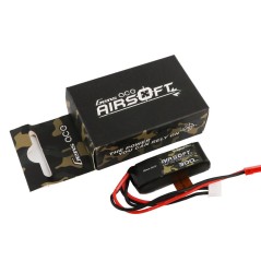 GEA3002S35J - BATTERIE LIPO GENS ACE 35C 300MAH 2S1P 7.4V POUR RÉPLIQUE D'AIRSOFT AVEC PRISE JST