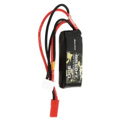 GEA3002S35J - BATTERIE LIPO GENS ACE 35C 300MAH 2S1P 7.4V POUR RÉPLIQUE D'AIRSOFT AVEC PRISE JST