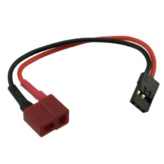 ADAPTATEUR CABLE DEAN FEMELLE / FUTABA MALE 5 CM 20AWG