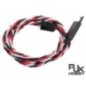 HA7055-60 - RJX 22 AWG X 60cm Futaba Twisted Extension Leads with Hook on female