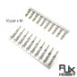 RJX3252-FEMALE+MALE - RJX RJX Plaqué Or JR / Hitec / Spektrum/Futaba Servo Connecteur Mâle / Femelle