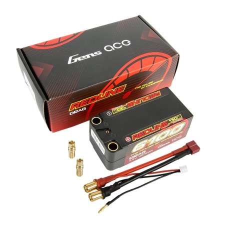 GEA61002S13D - Gens ace Redline Series 6100mAh 7.4V 130C 2S2P HardCase 71 Batterie LiPo