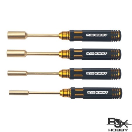 RJX1907 - RJX 4pcs tournevis à Tête Plate Outils du Kit de Jeu de 3.0 mm / 4.0 mm / 5.0 mm / 5.8 mm
