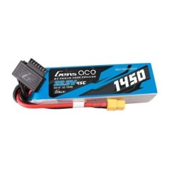 GEA14506S45GT - GENS ACE G-TECH 1450MAH 22.2V 45C 6S1P LIPO BATTERY PACK WITH XT60 PLUG