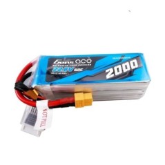 GEA20006S60X6 - Gens Ace 2000mAh 60C 6S1P 22.2V lipo battery XT60
