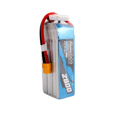 GEA28006S60X6 - GENS ACE 2800MAH 22.2 V 60C 6S1P BATTERIE LIPO PACK AVEC FICHE XT60