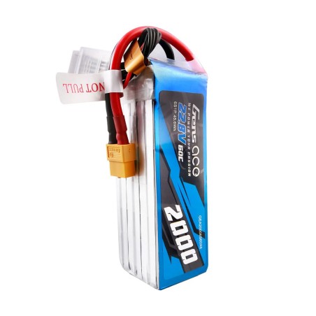 GEA20006S60X6 - Gens Ace 2000mAh 60C 6S1P 22.2V lipo battery XT60