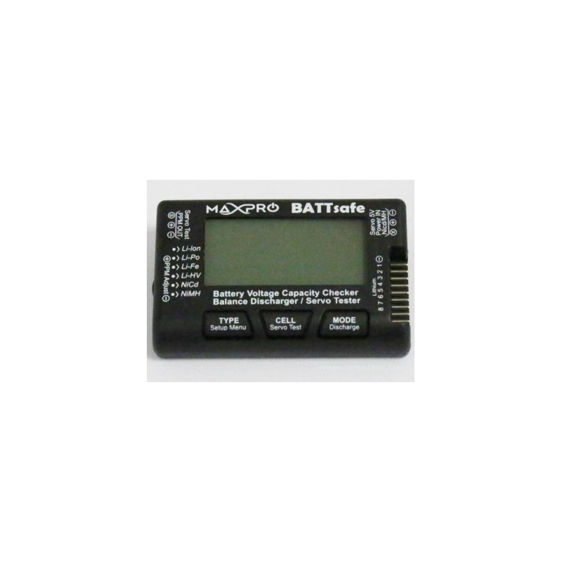 TESTBAT&SERVMAXPRO - Testeur de batterie et servo - MAXPRO TESTBAT&SERVMAXPRO - Testeur de batterie et servo - MAXPRO