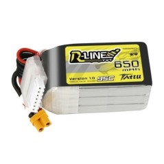 TAA6506S95XT3 - TATTU R-LINE 650MAH 95C 22.2V 6S1P LIPO BATTERY PACK WITH XT30U-F PLUG