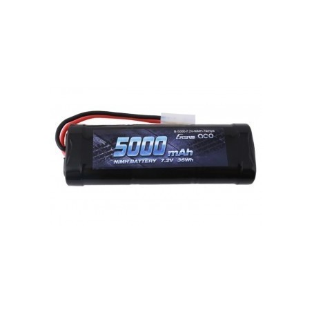 B-5000-7.2V-NIMH-TAMIYA - GENS ACE 5000MAH 7.2V NIMH BATTERY WITH TAMIYA PLUG