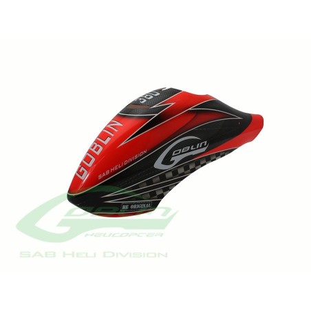 H0545-S - Canomod Airbrush Canopy SAB Red/Black - Goblin 380