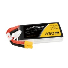 TAA6502S75XT3 - Tattu 650mAh 2S1P 75C 7.4V Paquete de Baterías Lipo con Conector XT30